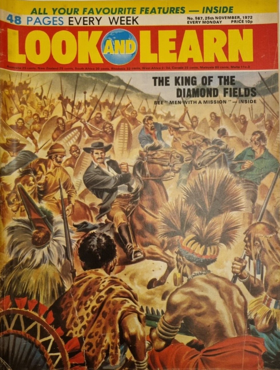 Look and Learn Magazine No. 567, 25th Nov. 1972 The King Of The Diamond Fields